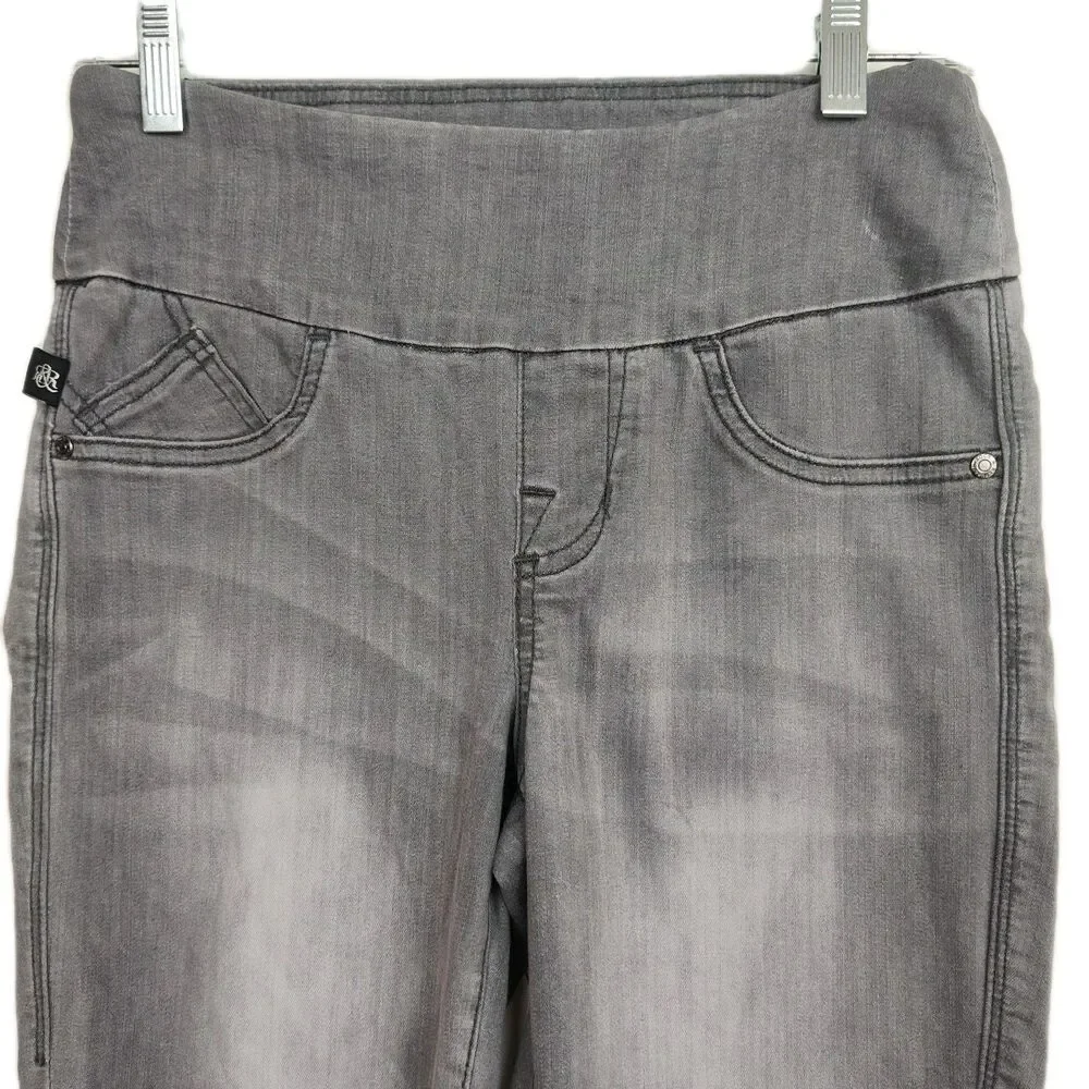 Rock & Republic Denim RX Fever Pull‎ On Jeggings, women's XS, distressed, gray
